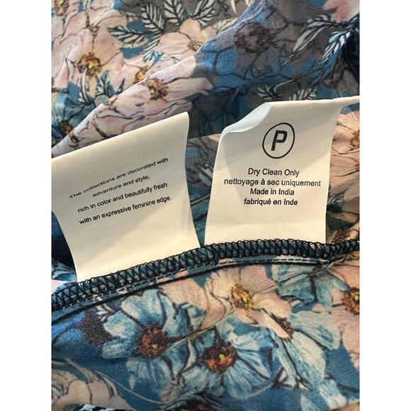 Anthropologie Bhanuni by Jyoti Anarosa Tiered Maxi Skirt Floral Boho Anthro Sz 4 - Picture 14 of 15